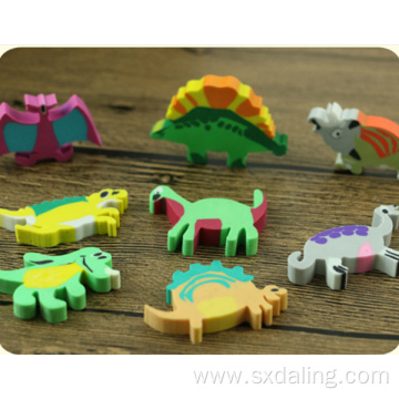 Custom 3D Fancy Dinosaur Promotional Eraser